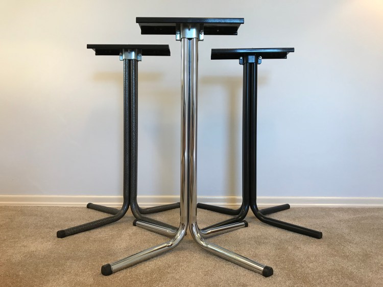 Chrome Silver Vein and Tempo Vending Stands